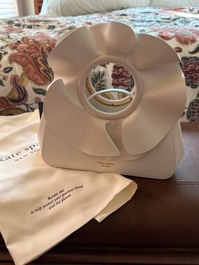 kate spade Cream Floral Ring-Handle Convertible Clutch Bag